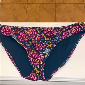 Green and Pink Floral Bikini Bottom